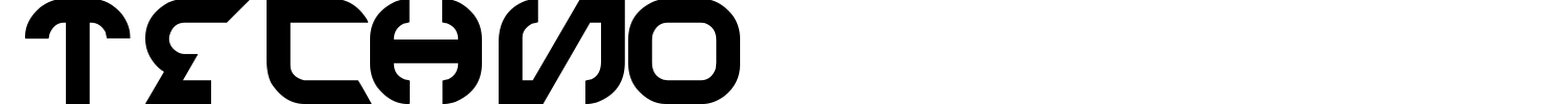 Techno Font preview
