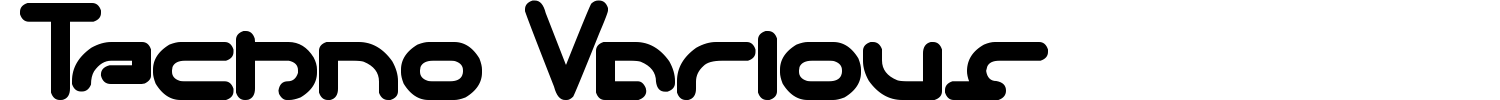 Techno Various Font preview