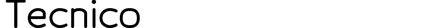 Tecnico Font preview