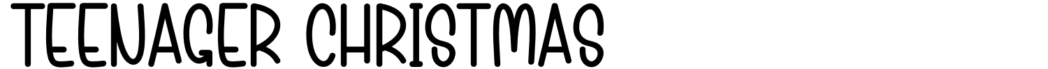 Teenager Christmas Font preview