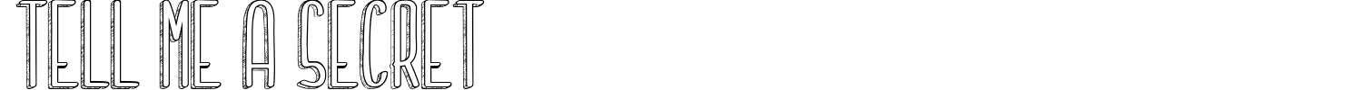 Tell Me A Secret Font preview