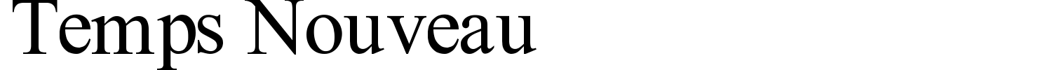 Temps Nouveau Font preview