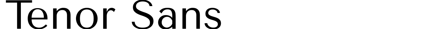 Tenor Sans Font preview