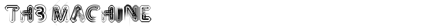 TH3 MACHINE Font preview
