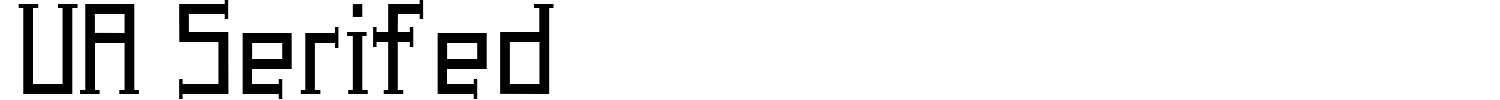 UA Serifed Font preview