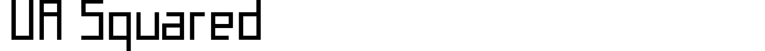 UA Squared Font preview