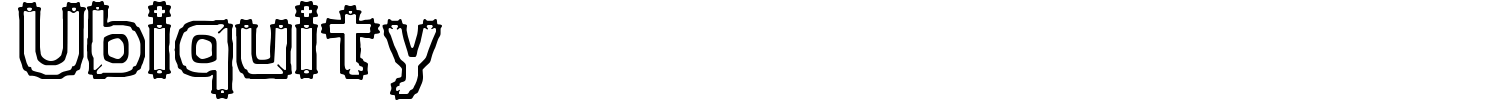 Ubiquity Font preview