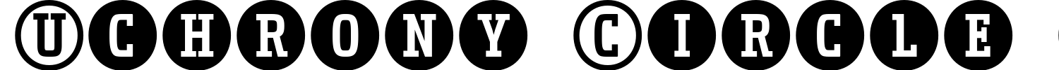 Uchrony Circle Reg. Font preview