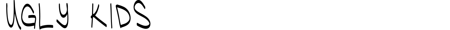 Ugly Kids Font preview
