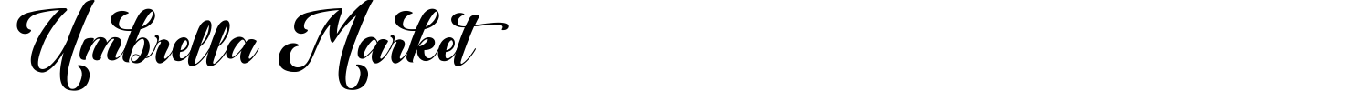 Umbrella Market Font preview
