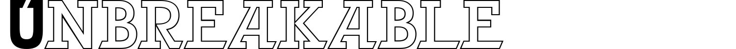 Unbreakable Font preview