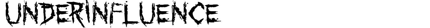 UnderInfluence Font preview