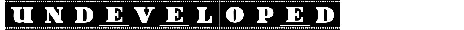 Undeveloped Font preview