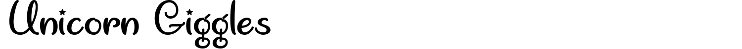 Unicorn Giggles Font preview