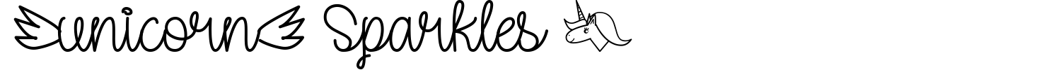 Unicorn Sparkles Font preview