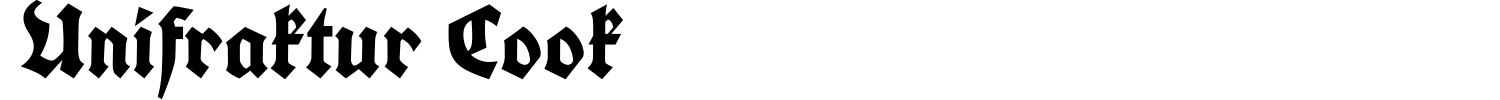 Unifraktur Cook Font preview