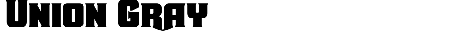 Union Gray Font preview