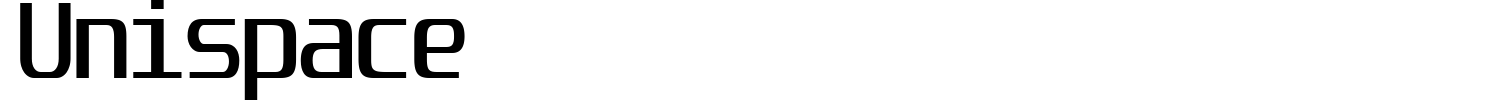 Unispace Font preview