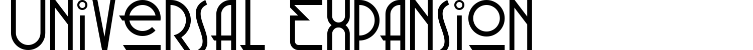 Universal Expansion Font preview