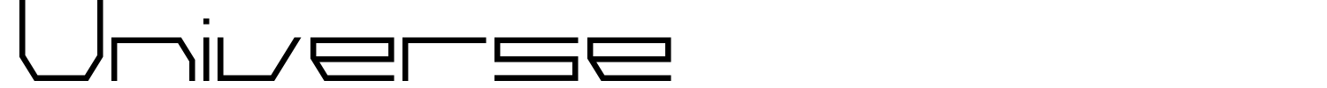 Universe Font preview