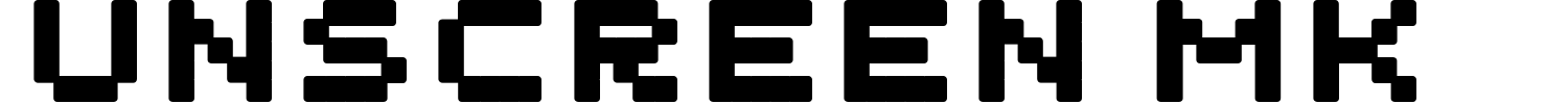 Unscreen MK Font preview