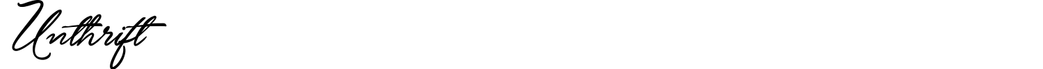 Unthrift Font preview
