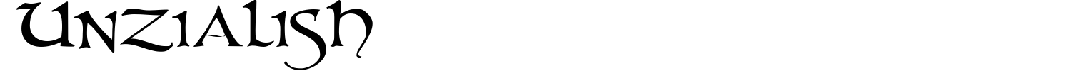 Unzialish Font preview