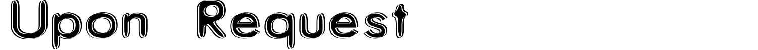 Upon Request Font preview