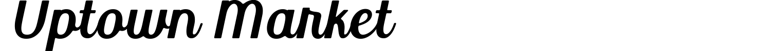 Uptown Market Font preview