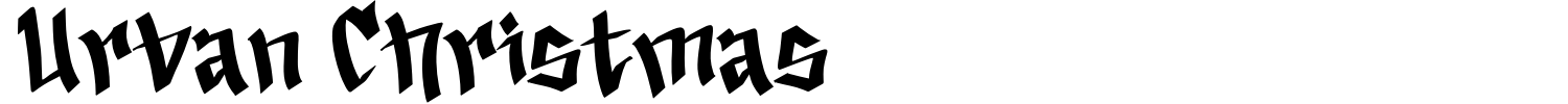Urban Christmas Font preview