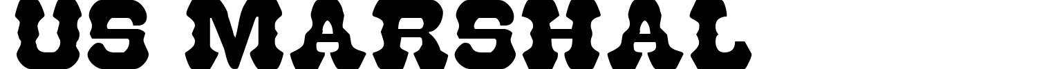US Marshal Font preview