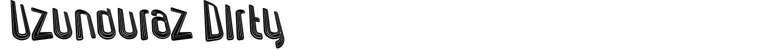 Uzunduraz Dirty Font preview