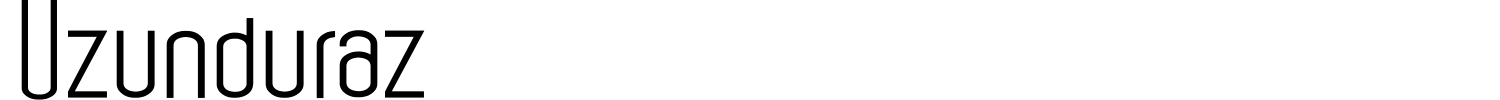 Uzunduraz Font preview