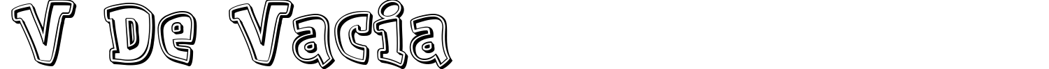 V De Vacia Font preview