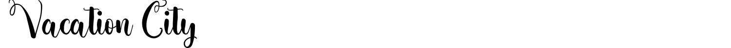 Vacation City Font preview