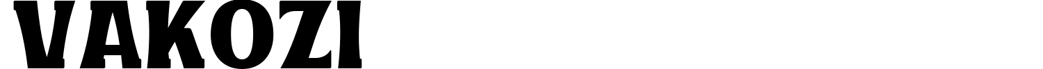 Vakozi Font preview