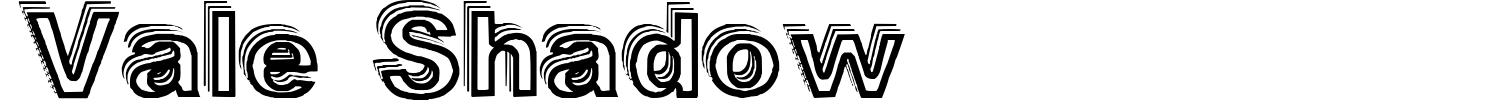 Vale Shadow Font preview