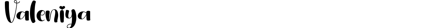 Valeniya Font preview