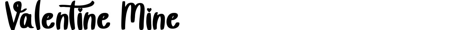 Valentine Mine Font preview