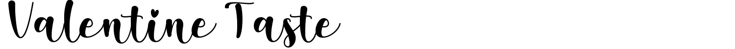 Valentine Taste Font preview
