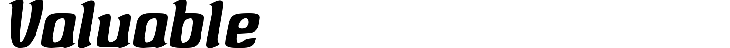 Valuable Font preview