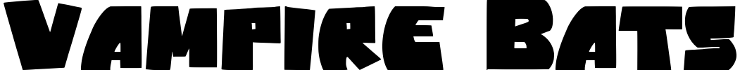 Vampire Bats Font preview