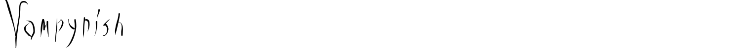 Vampyrish Font preview