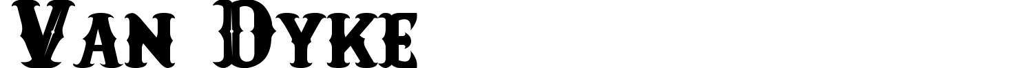 Van Dyke Font preview
