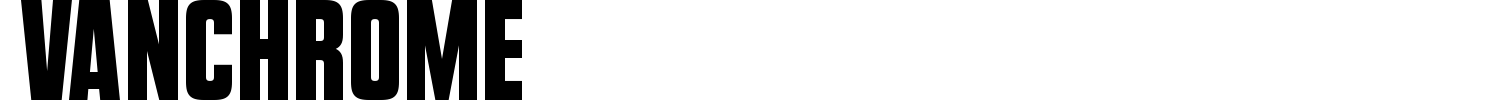 Vanchrome Font preview