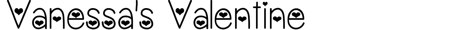 Vanessa's Valentine Font preview