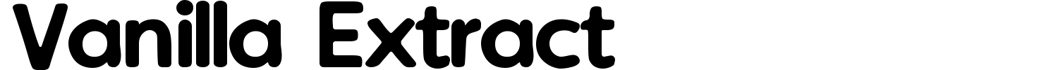 Vanilla Extract Font preview