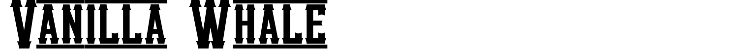 Vanilla Whale Font preview