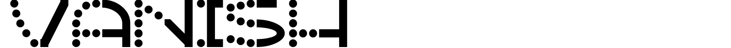 Vanish Font preview