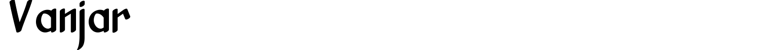 Vanjar Font preview